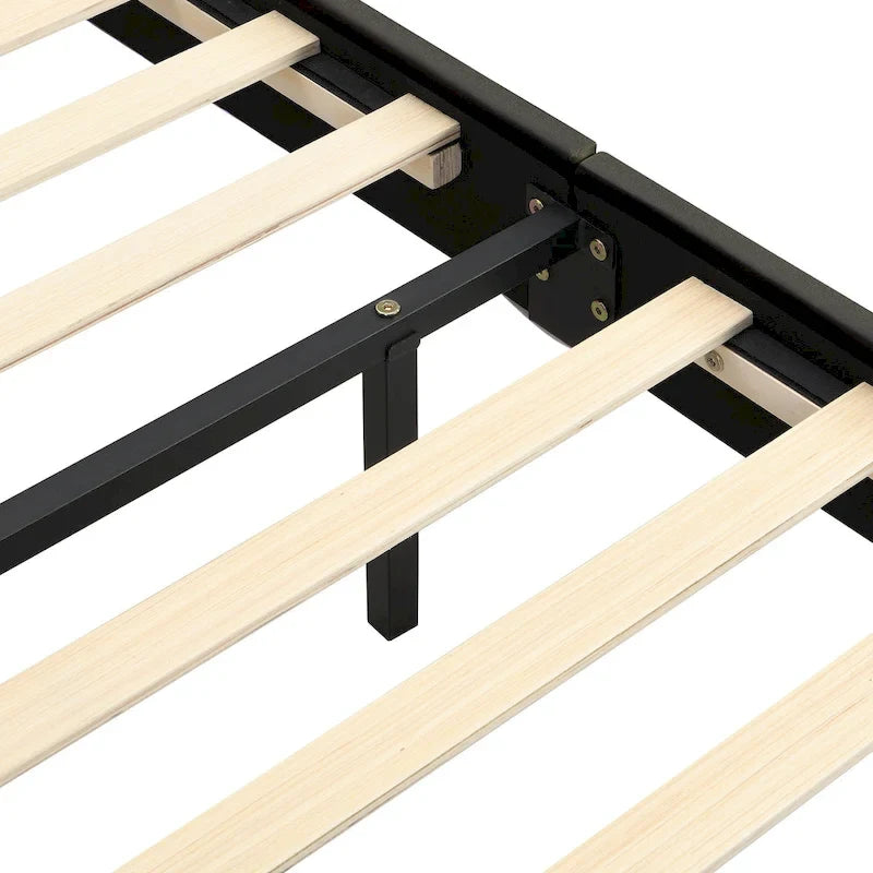 Floating Bed Frame with LED Lights, Full/Queen