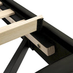 Floating Bed Frame with LED Lights, Full/Queen