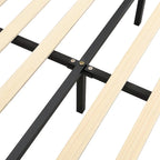 Floating Bed Frame with LED Lights, Full/Queen
