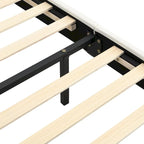 Floating Bed Frame with LED Lights, Full/Queen