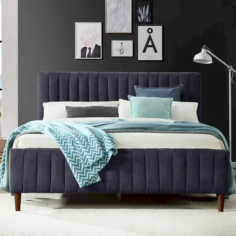 Spencer Upholstered Queen Platform Bed