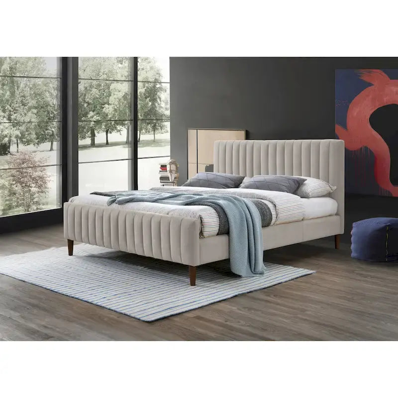 Spencer Upholstered Queen Platform Bed