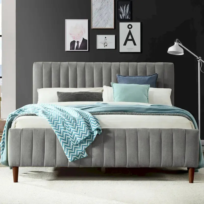 Spencer Upholstered Queen Platform Bed