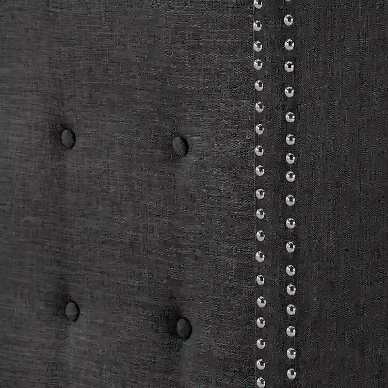 Melina Tufted Linen Wingback Platform Bed by  Bold