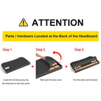 Melina Tufted Linen Wingback Platform Bed by  Bold