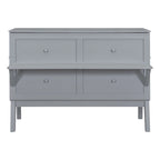 Queen Murphy Bed with USB and Side Shelves, 80.3"L