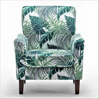 Modern Accent Armchair with Birch Wood Frame and Microfiber Upholstery