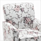 Modern Accent Armchair with Birch Wood Frame and Microfiber Upholstery