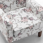 Modern Accent Armchair with Birch Wood Frame and Microfiber Upholstery