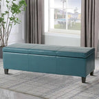 Contemporary Minimalist Design Upholstered Storage Bench