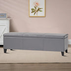 Contemporary Minimalist Design Upholstered Storage Bench