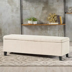 Contemporary Minimalist Design Upholstered Storage Bench