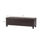 Contemporary Minimalist Design Upholstered Storage Bench