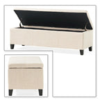 Contemporary Minimalist Design Upholstered Storage Bench