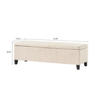 Contemporary Minimalist Design Upholstered Storage Bench