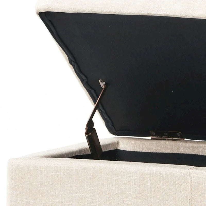 Contemporary Minimalist Design Upholstered Storage Bench