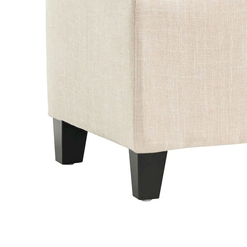 Contemporary Minimalist Design Upholstered Storage Bench
