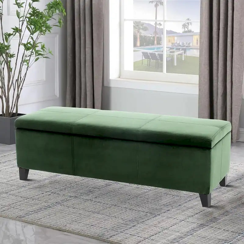 Contemporary Minimalist Design Upholstered Storage Bench