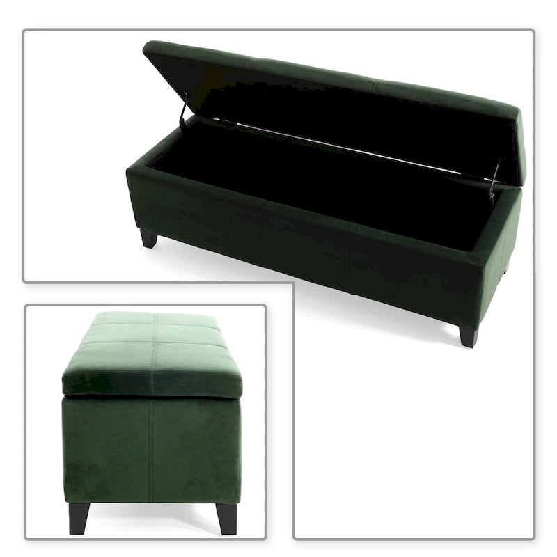 Contemporary Minimalist Design Upholstered Storage Bench