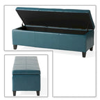 Contemporary Minimalist Design Upholstered Storage Bench