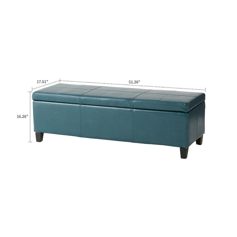Contemporary Minimalist Design Upholstered Storage Bench