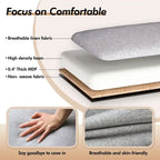 53 in Tufted Bench with Safety Hinge and Rolled Arm End of Bed Storage