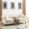 Chesterfield 3-Seater Tufted Sofa with Rolled Arms