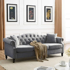 Chesterfield 3-Seater Tufted Sofa with Rolled Arms