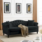 Chesterfield 3-Seater Tufted Sofa with Rolled Arms