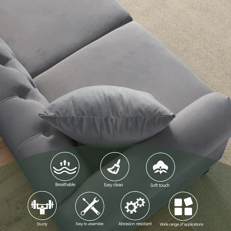 Chesterfield 3-Seater Tufted Sofa with Rolled Arms