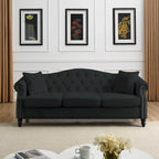 Chesterfield 3-Seater Tufted Sofa with Rolled Arms