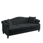 Chesterfield 3-Seater Tufted Sofa with Rolled Arms