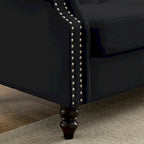 Chesterfield 3-Seater Tufted Sofa with Rolled Arms