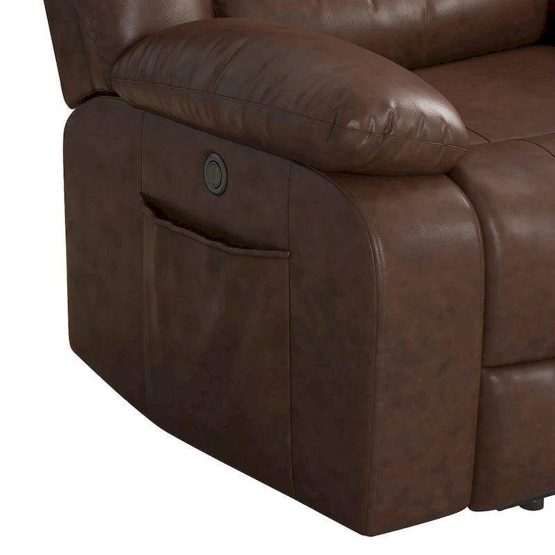 Single Faux Leather Power Lift Recliner Chair