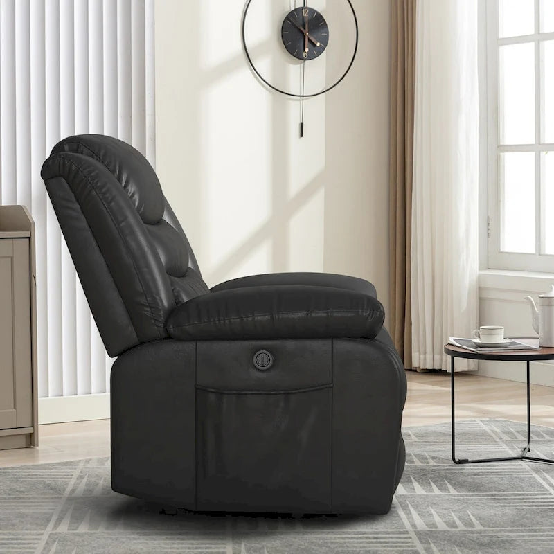 Single Faux Leather Power Lift Recliner Chair