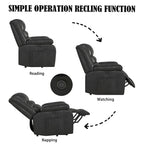 Single Faux Leather Power Lift Recliner Chair