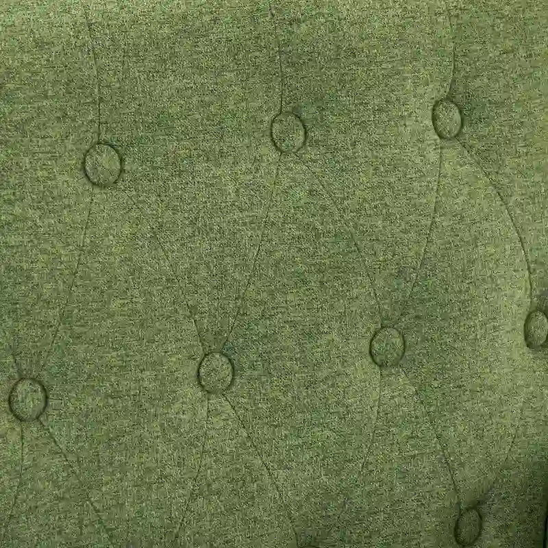 Mid-Century Modern Upholstered Linen Fabric Button Tufted Accent Chair Set of 2 - 28.5 W X 27.25 D X 33.75 H