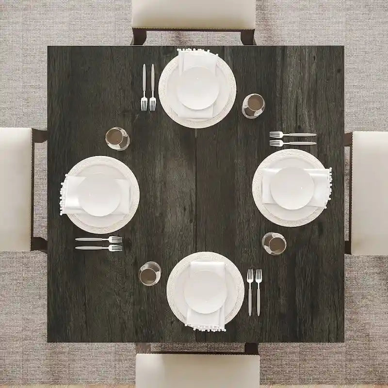 31.5 Inch Square Dining Table, Wood Kitchen Table Small Dinner Table Farmhouse Dining Room Table