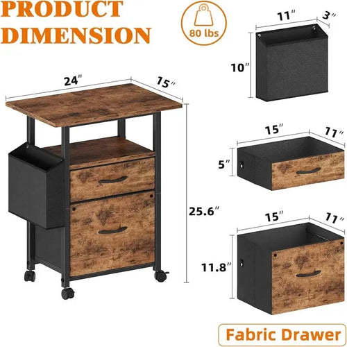 2 Drawer File Cabinet
