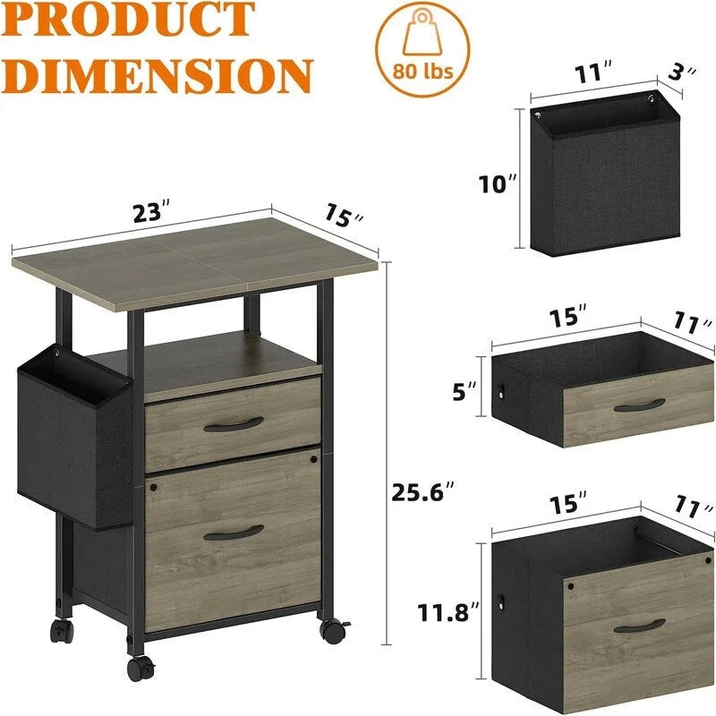 2 Drawer File Cabinet
