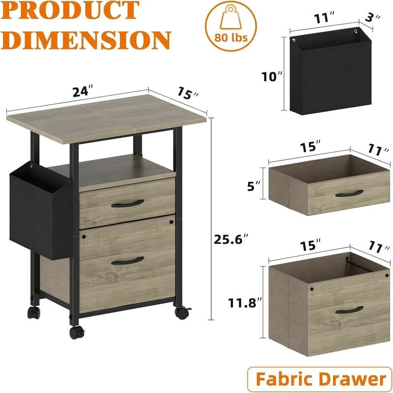 2 Drawer File Cabinet
