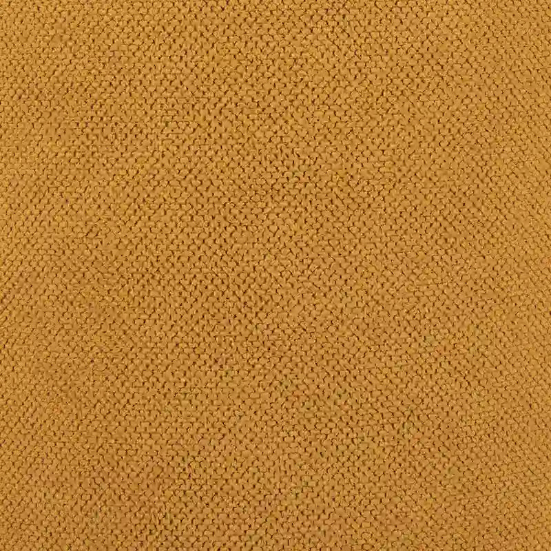 Single Yellow Upholstered Ottoman