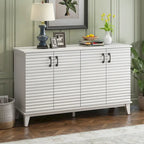 60"L 4-Door Sideboard Buffet with Adjustable Shelves