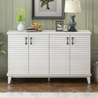 60"L 4-Door Sideboard Buffet with Adjustable Shelves