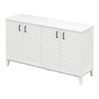 60"L 4-Door Sideboard Buffet with Adjustable Shelves