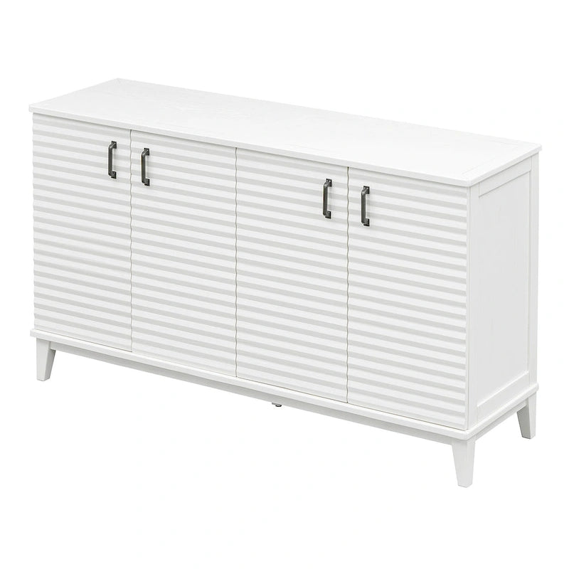 60"L 4-Door Sideboard Buffet with Adjustable Shelves
