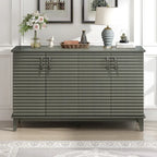 60"L 4-Door Sideboard Buffet with Adjustable Shelves
