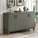 60"L 4-Door Sideboard Buffet with Adjustable Shelves