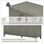 60"L 4-Door Sideboard Buffet with Adjustable Shelves