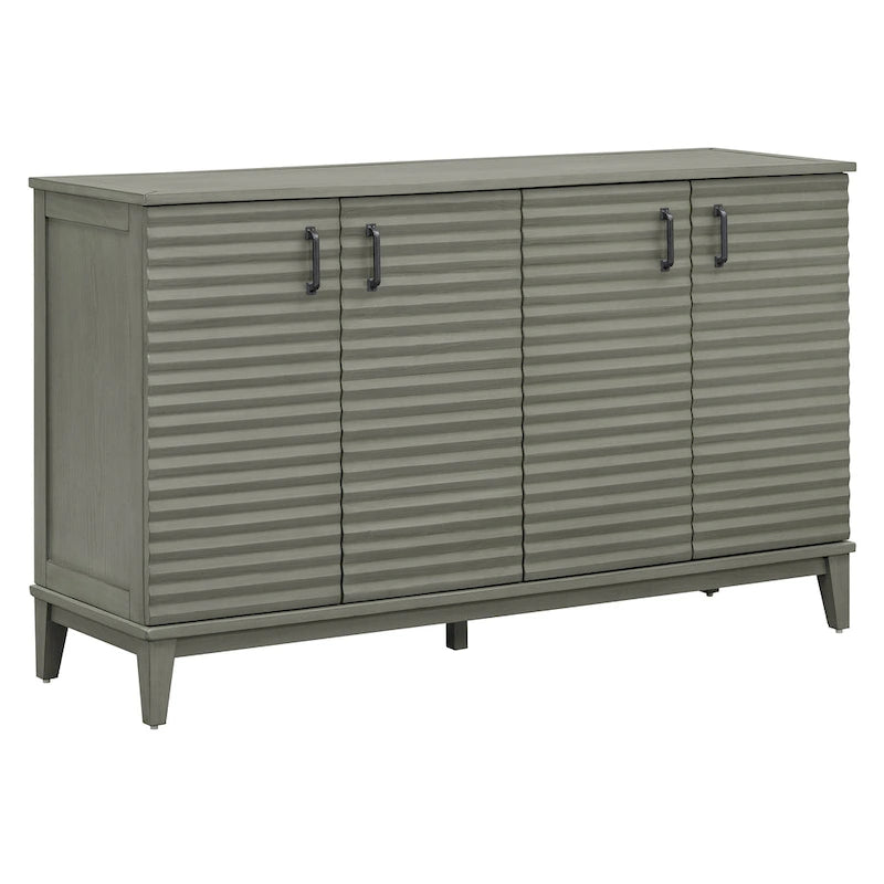 60"L 4-Door Sideboard Buffet with Adjustable Shelves